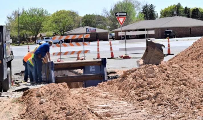 City working on a major pump