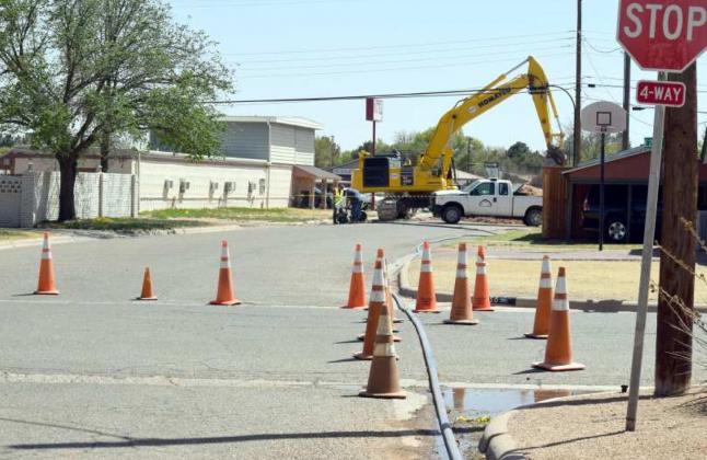 City working on a major pump