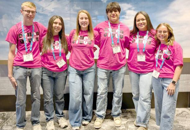 SUDAN ISD HIGH SCHOOL STUDENT COUNCIL MEMBERS: Rylan Dugan, Bethani Magby, Lexi Jennings, Gabriel Lopez, Dani Ramirez, and Carly Groetken. (Submitted Photo)