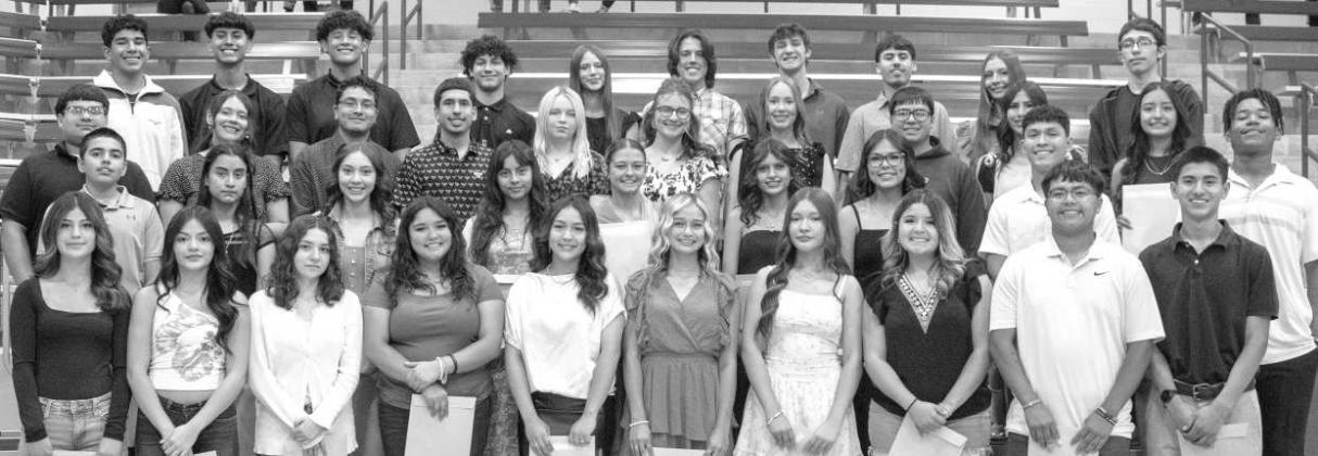The Top 10% of the Junior Class receive recognition at the High School academic awards ceremony. The Junior Class receive various academic awards at the High School academic awards on May 19, 2026. (Photos by Madison Vidales)