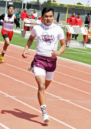 Littlefield’s Brandon Marines finished fifth in the Men’s 400-meter dash on Thursday at the District Track Meet at Lubbock-Cooper. (Staff Photo by Derek Lopez)