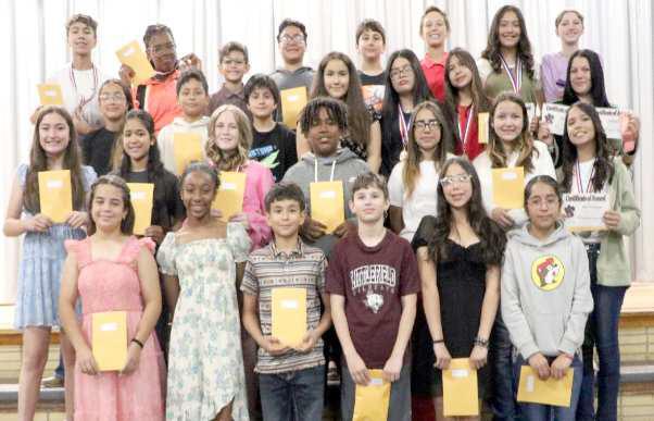 Littlefield Jr. High, Sixth Graders Receive Awards