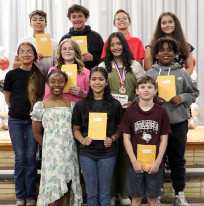 Littlefield Jr. High, Sixth Graders Receive Awards