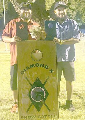 Corn hole - 1st place winners of the $675 cash prize: Ryan Duran and Vincent Gallegos.