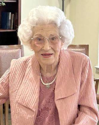 Joye Breedlove, formerly of Littlefield, turned 100 years old.