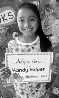 Ave’Lynn Betz is a Handy Helper