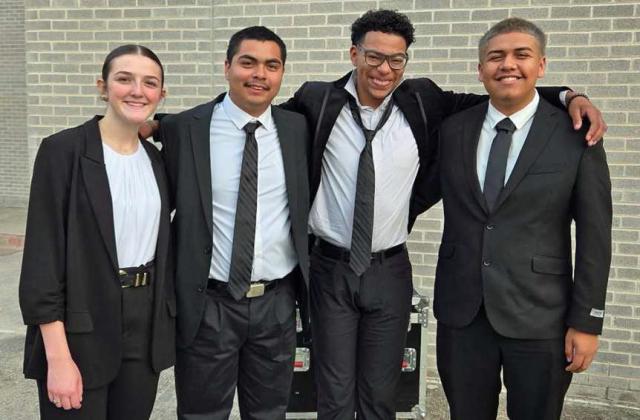 Percussion Quartet, earns 2nd Division on their performance at the State UIL Solo &amp;amp; Ensemble Competition in Pflugerville, Tx, on May 25th. (Submitted Photo)