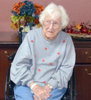 MINNIE CARPENTER turned 101 on Friday, October 21, 2022
