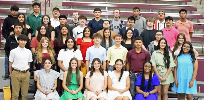 Members of the Littlefield High School sophomore class earned multiple awards, during the LHS Awards Ceremony, which took place