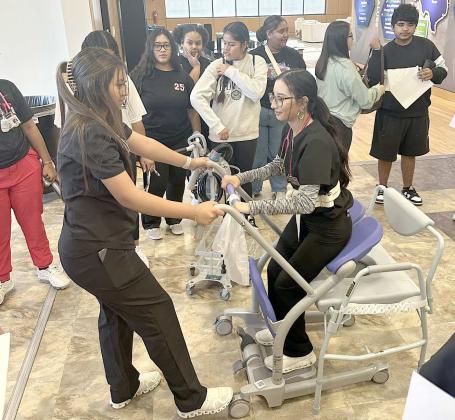 Littlefield High School PCT students took part in Covenant’s Ready’s PCT Skills Bootcamp this week to prepare them for Clinical Rotations. (Submitted Photo)