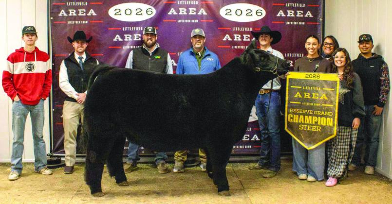 Kincaid Boehning of Sudan won Reserve Grand Champion Steer. (Photo by Madison Vidales)