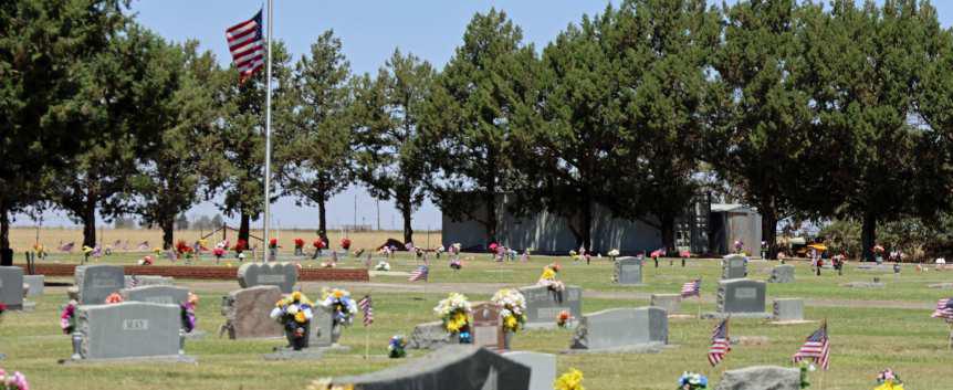 Earth, Texas, honored those who served their country with US flags placed on their graves on Memorial Day, Monday, May 27, 2024. (Photo by Ann Reagan)