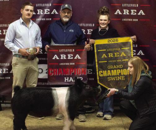 Valaree Harper won Grand Champion Swine.