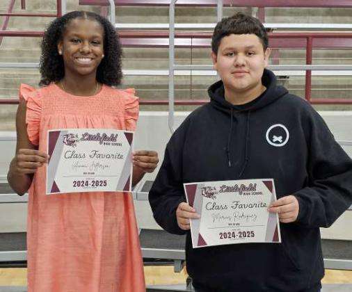 Junior Class Favorites: Ty Carr and Kamila Silveira Sophomore Class Favorites: Maggie McNeese and Jessie Ortiz Jr. Freshmen Class Favorites: Amoni Jefferson and Marcus Rodriguez
