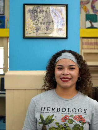 THE LAMB COUNTY LIBRARY is proud to welcome their new Assistant Librarian Mrs. Ambrosia Simpson. (Photo by Ann Reagan)