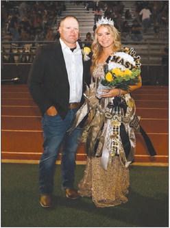 The 2026 Sudan Homecoming Queen was announced during halftime of Friday’s game against Vega. Masyn Provence was announced as this year’s Sudan Homecoming Queen. (Photo Courtesy of Sydney Cornelius)