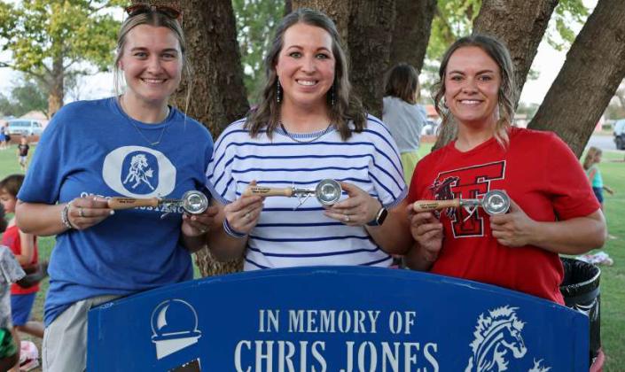Shown are the winners of the Homeade Ice Cream Contest: Best Fruit: McKenzie McFadden with her Strawberry; Best Other: Amy Griffin with her Vanilla Caramel Swirl; Best Candy: Chelsi Allen with her Buttered Caramel Toffee Bar. (Photo by Wesley Quigley)