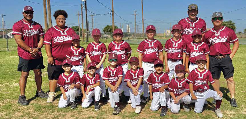 The Littlefield 8u All-Star Baseball team was coached by Trey Frederick, OJ Zapata, Mariah Weaver and Makinzi Tyler. Brazos Alford, Brady Brawner, Rhett Brazil, DeShawn Douglas, Alex Frederick, Joseph Garcia, Jace Lopez, Nehemiah Medina, Sawyer Nelson, Alaric Pennington, Zayne Portillo, Abriel Sanchez and Stetson Zapata. (Submitted Photo)