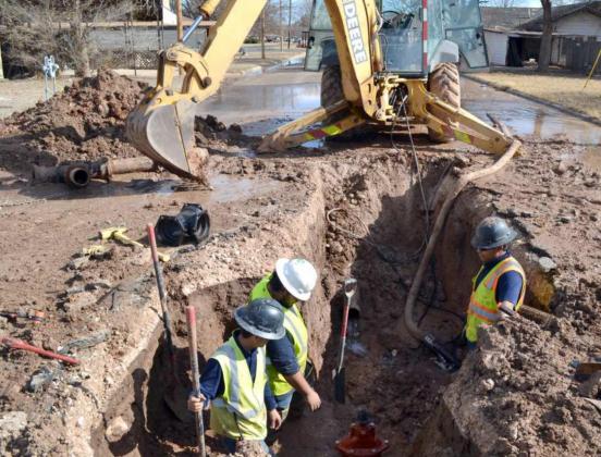CITY WATER CREW BUSY THIS WEEK