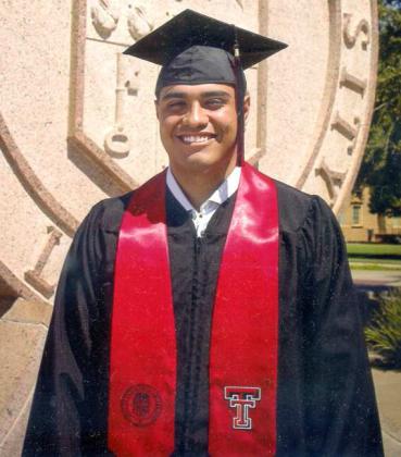 PROUD TECH GRAD -- Felipe Miguel Durán graduated from Texas Tech University on Saturday, Aug. 6, 2022 with a Bachelor of Science degree in Biology and a minor in History. He is the son of Charles and Monica Durán of Lubbock and the grandson of Martha and Arnold ALeman of Lubbock and Pauline Durán and the late Miguel Durán of Littlefield. (Submitted Photo)