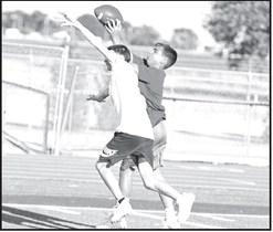 The annual player-led Park Practice tradition continued Tuesday night at Wildcat Stadium, where the seniors lead the underclassmen and junior high players through a series of drills and plays, leading into the start of two-a-days next week. (Staff Photos by Derek Lopez)