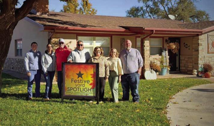 Rene and Debbie have been named the City of Littlefield’s Fall Festive Yard Spotlight recipients last week. Their beautiful fall display brings pride and seasonal cheer to our community. If you haven’t driven by yet, be sure to take a look and enjoy the festive spirit. A big thank you to the Littlefield Chamber of Commerce &amp;amp; Agriculture and Continental Dairy for supporting this program and helping make Littlefield a wonderful place to call home. (Submitted Photo)