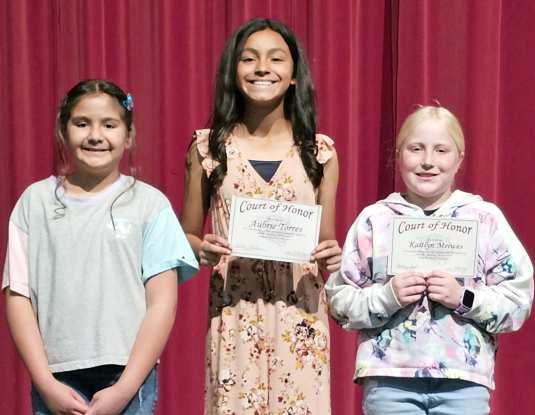 Littlefield Elementary 5th Grade Awards