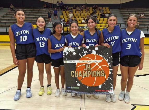 The Olton Fillies eighth grade basketball team won the Sudan Nettes Shootout JH Basketball Tournament this past weekend, going 4-0 in tournament play. (Submitted Photo)