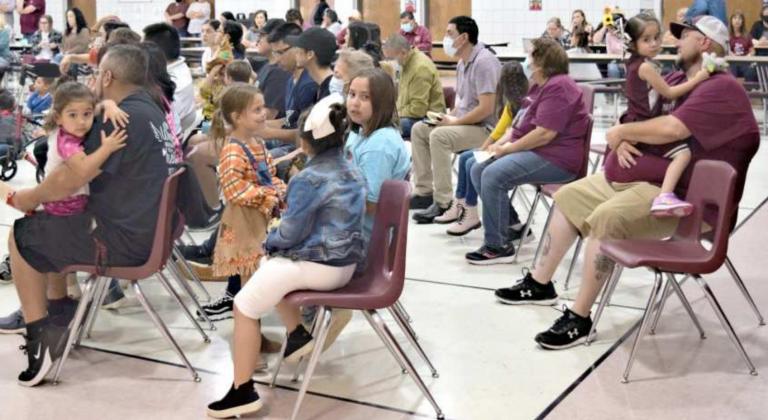 The family of Marcelino Garcia, Sr. attended the dedication ceremony on Friday, Oct 8th at Littlefield Primary to memorializing Marcelino Garcia, Sr. (Photo by Ann Reagan)