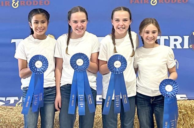 2ND PLACE INTERMEDIATE APPETIZER - Bridget Marez, Saige Beerwinkle, Sloane Beerwinkle, and Paisli Claunch.