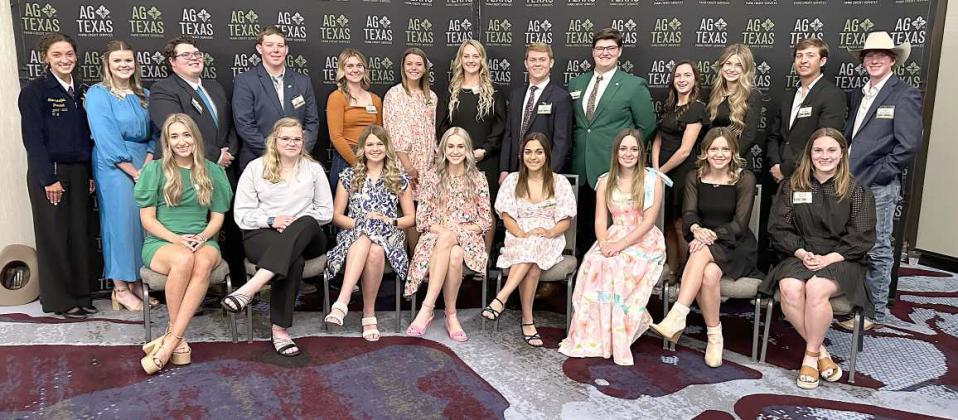 In addition to the nine Panhandle-area $1,000 scholarship winners, the 24 regional honorees each received a $100 gift card. These gift card recipients included three area students - Emma Stevenson (Springlake-Earth FFA), Payge Davina (Olton FFA), and Laynee Jennings (Sudan FFA). (Submitted Photos)