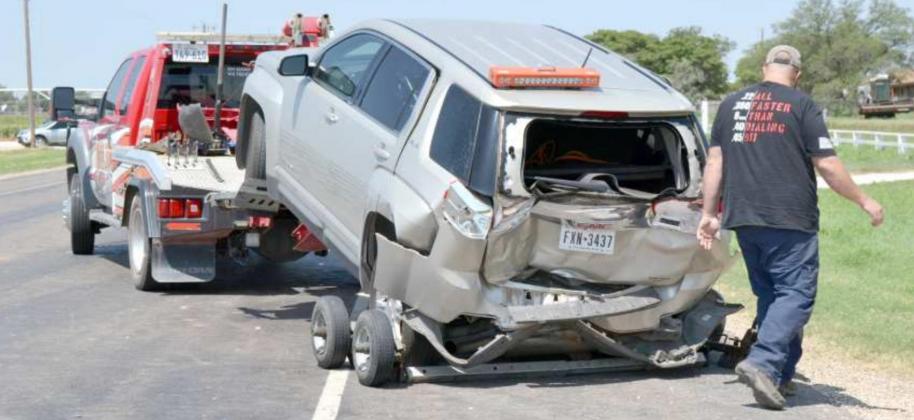 ALL WAYS TOWING READY TO REMOVE GMC VEHICLE FROM HIGHWAY 70 CRASH SITE