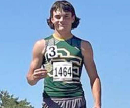400-METER DASH STATE QUALIFIER – Springlake-Earth junior, Trace Goodman, placed first in the varsity boy’s 400-meter dash with a time of 50.41 at the Region I-1A Track Meet at South Plains College. (Submitted Photo)