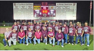 The 2006 Class 2A Division I State Finalist Football Team was honored during halftime of last Friday’s War on 84 with Muleshoe for their 20 year reunion. The ‘06 team finished the year 13-2 overall, 4-1 in district play. (Staff Photo by Derek Lopez)