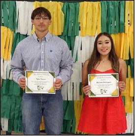 Tyler McCurry Scholarship Winner: Tyler Tanaro and Earl Jordan Scholarship Winner: Marisela Rodriguez