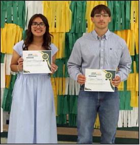 Green and Gold Award: Ennah Mosqueda and Tyler Tanaro