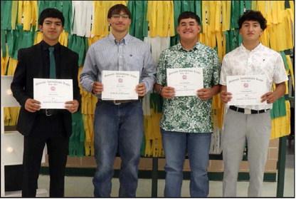 Boy’s Golf State Qualifiers: Nathan Ramos, Tyler Tanaro, Ethan Mosqueda and Froylan Agundiz.