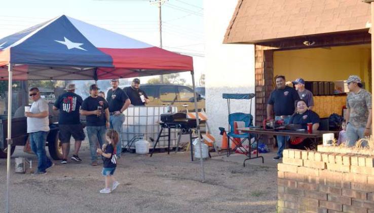 The Amherst Volunteer Fire Department held a fundraiser before the Amherst Homecoming game to raise funds for new life-saving equipment they recently received. They reached their goal of $2,000.00. (Photo by Ann Reagan)