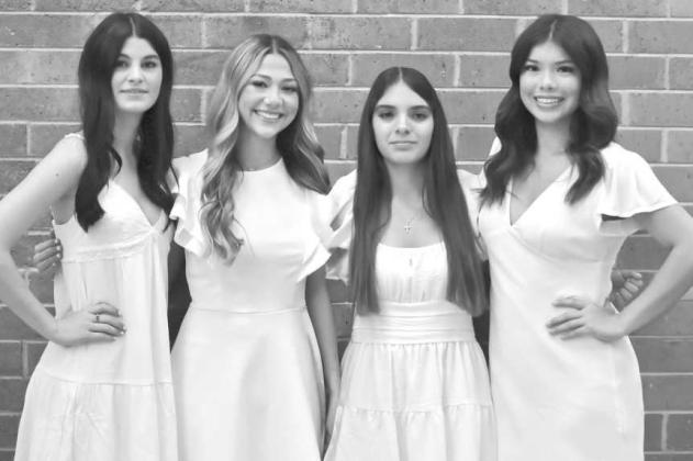 The 2025 Anton Homecoming Queen nominees are, from L-R: Liberty Peek, Alisiah Alafa, Alyssa Mancias, Miliana Castillo. The Homecoming Queen will be crowned on Friday prior to the start of the football game. (Submitted Photo)
