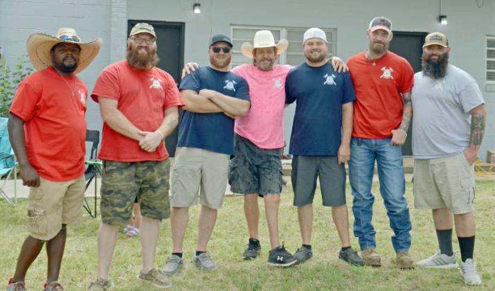 ANTON VOLUNTEER FIRE AND RESCUE (L to R): Douglas Mitchell, Anthony Thomas, Casey Smith, Clayton Hubble, Zeke Lowrance, Matt Crupe and Tony Goley. (Photo by Samantha Pontius)