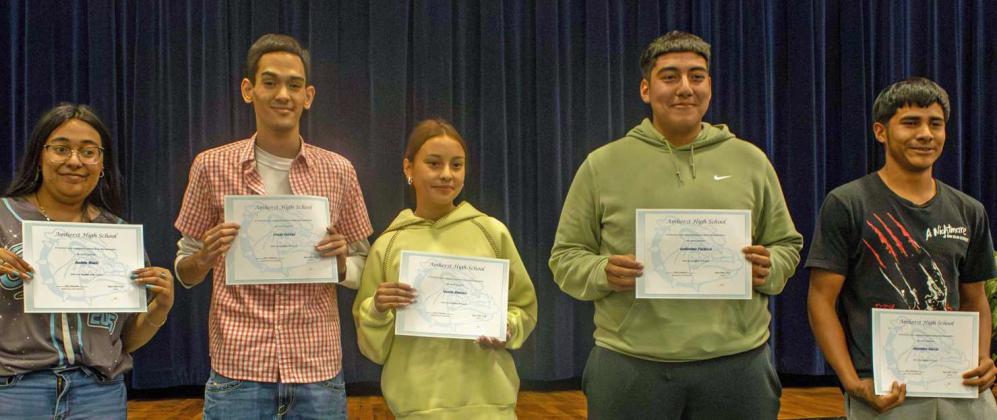 Mrs Cannon’s ELAR Awards - (Top row L-R): Jasmin Muniz Ramirez, Cesar Gayton Morales, Isaura Jimenez, Guillermo Pacheco and Alejandro Garcia Leal. (Submitted Photo)