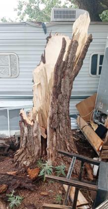 High wind damage