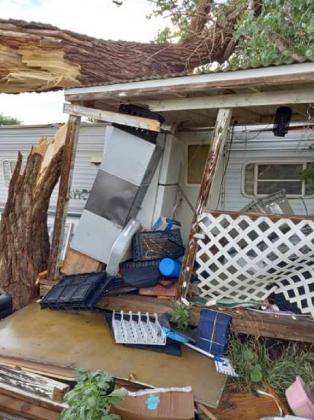 High wind damage