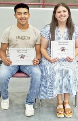 SOPHOMORE CLASS FAVORITES Eyen Cristan and Miriam Cueto
