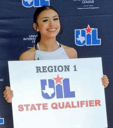 Springlake-Earth’s, Aabriella Villanueva, will be headed back to Round Rock, as she punched her ticket to the State Cross Country Meet on Tuesday, placing 12th overall with a time of 13:34. She qualified as one of the top 10 individuals that will be heading to State on Nov. 1st. (Submitted Photo)