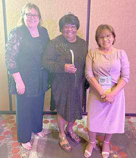 Lori Duraham, Barbara Colbert and Eva Reyes attended the 79th annual Texas Association of Healthcare Volunteers in San Marcos, Texas, from May 22nd to May 24th. (Submitted Photo)