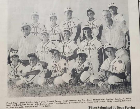1970 Littlefield All-Star Baseball Team
