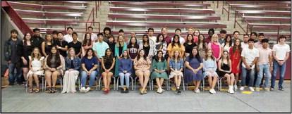 JUNIOR AWARDS - The above shown juniors were recognized on Tuesday morning during the Academic Awards Banquet at Wildcat Gymnasium. (Staff Photo by Derek Lopez)
