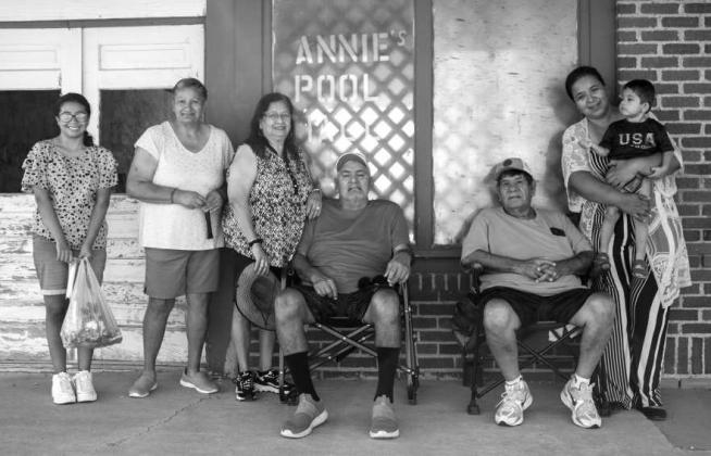 The Montoya and Rangel Families attend the annual Amherst celebration parade on July 25, 2026. (Photo by Madison Vidales)