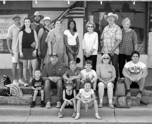 The Sawyer Family and friends attend the annual Amherst celebration parade on July 25, 2026. (Photo by Madison Vidales)